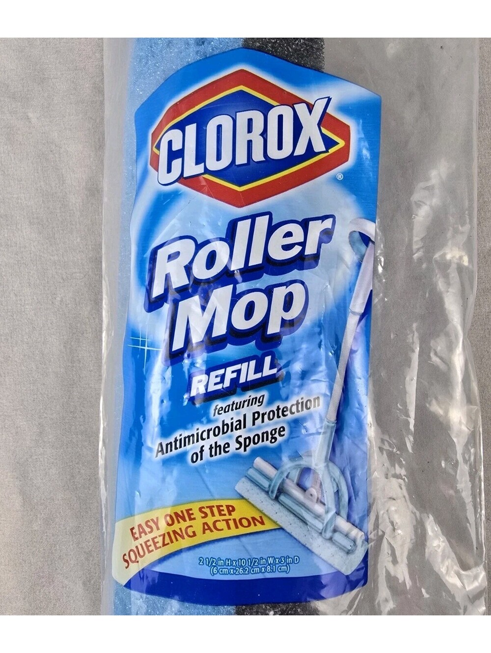 CLOROX Roller Mop REFILL Anti-Microbial Protection Easy Slide Replacement NIP